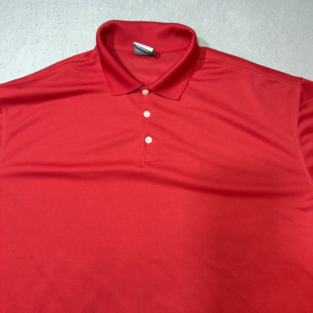 Nike Golf Polo Mens XXL Red Excellent‎ Dri-FIT Raymond James Logo 363807-648